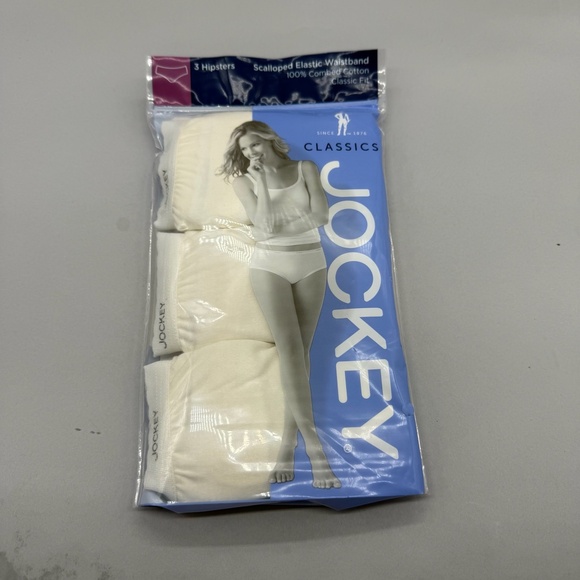 Jockey. Classic Hipster, Nude, All Cotton Size 5 New in Packaging (3 pairs) - Picture 6 of 10